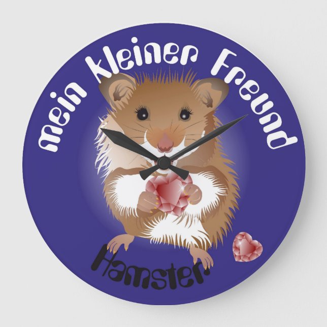 Ich liebe meinen kleinen Hamster Uhr Stor Klocka (Framsida)