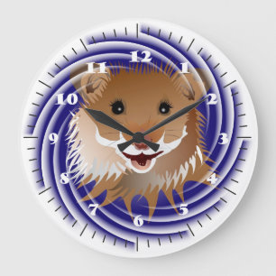 Ich liebe meinen kleinen Hamster Uhr Stor Klocka