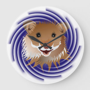 Ich liebe meinen kleinen Hamster Uhr Stor Klocka