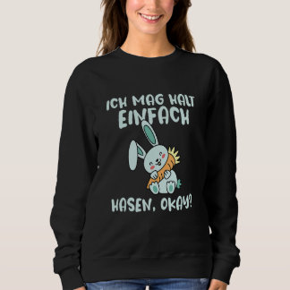 Ich Mag Halt Einfach Rabbit Slogan T Shirt