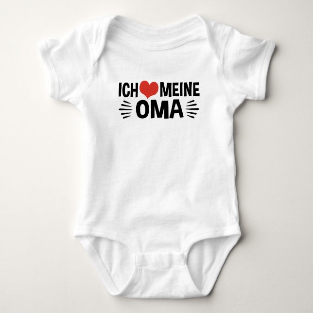 Ich Meine Oma Tee Shirt (Framsida)