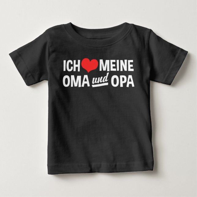 Ich Meine Oma Und Opa Tee Shirt (Framsida)