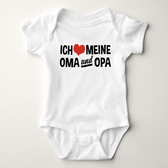 Ich Meine Oma Und Opa Tee Shirt (Framsida)