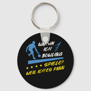 Ich Spiele Bowling Bowlareare Bowling Ball Strejka Nyckelring