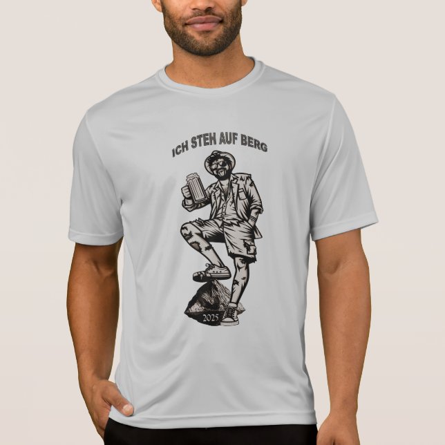 Ich steh auf Berg und trink mein Bier T Shirt (Framsida)