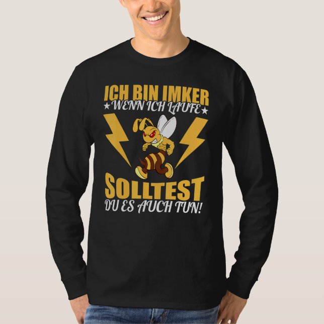 Ich Tunna Beker Wenn Ich Renne Solltest Du Es Auch T Shirt (Framsida)