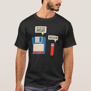 Ich Tunna Dein Vater Diskette USB Stick Next Gener T Shirt