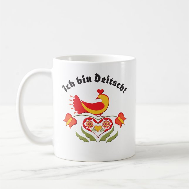 Ich tunna Deitsch Coffee Mugg (Vänster)