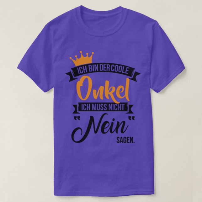 Ich tunna der coole onkel t shirt (Design framsida)