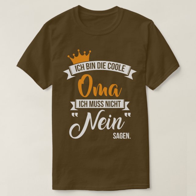 Ich tunna die coole oma 1 t shirt (Design framsida)