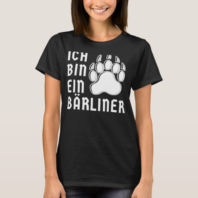 Ich tunna ein Bärliner Berlin Berliner T Shirt (Framsida)