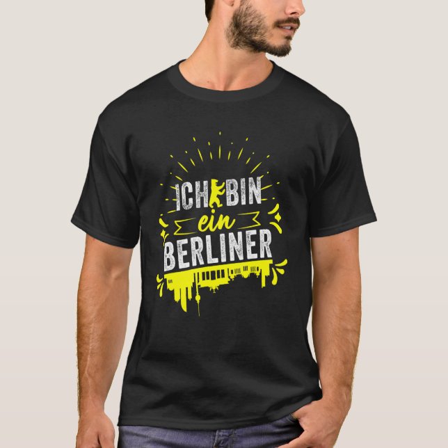 Ich Tunna Ein Berliner Sweet Berlin Sightsights De T Shirt (Framsida)