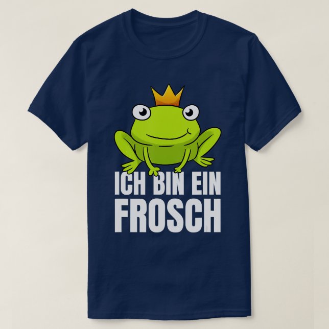 Ich Tunna Ein Frosch Frog Älskare T Shirt (Design framsida)