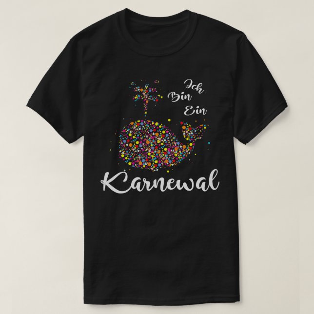 Ich Tunna Ein Karnewal Confetti Carnival Costume T Shirt (Design framsida)