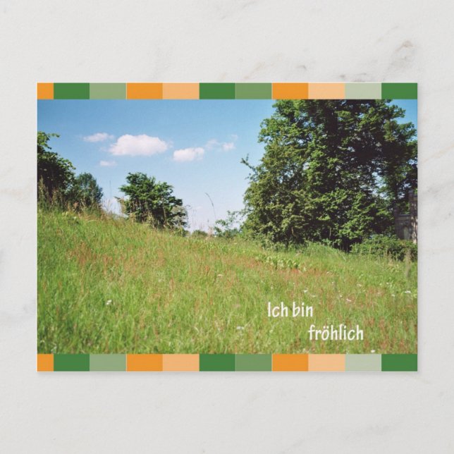 Ich tunna froehlich vykort (Framsida)