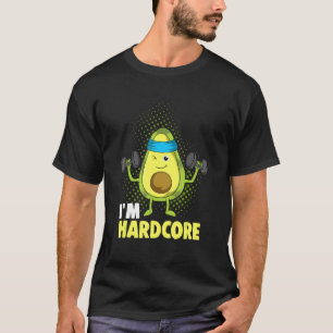 Ich Tunna Hardcore Avocado Fitness Dumbbells T Shirt