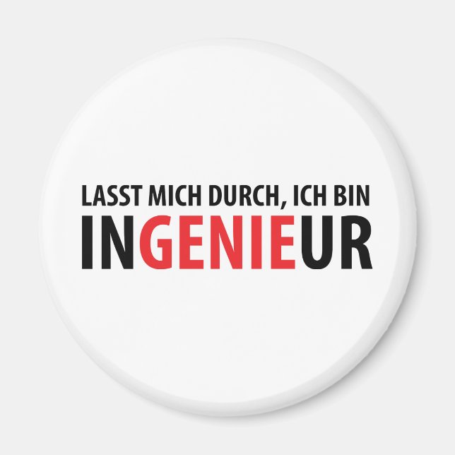 Ich tunna Ingenieur Magnet (Framsidan)