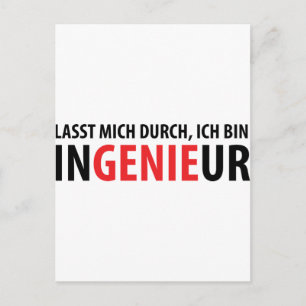 Ich tunna Ingenieur Vykort
