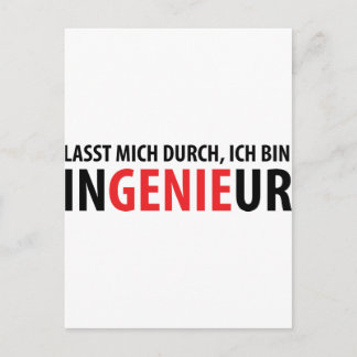 Ich tunna Ingenieur Vykort