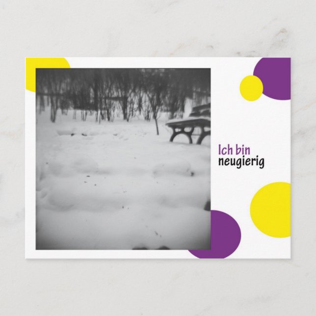 ich tunna neugierig vykort (Framsida)