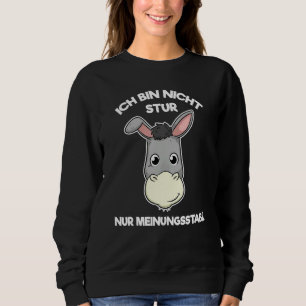Ich Tunna Nicht Stur Nur Meinungsrott[tyska Lang T Shirt