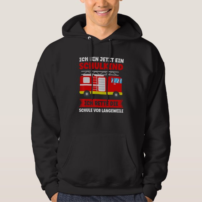 Ich Tunna Schulkind Ich Rette Teacher Hoodie (Framsida)