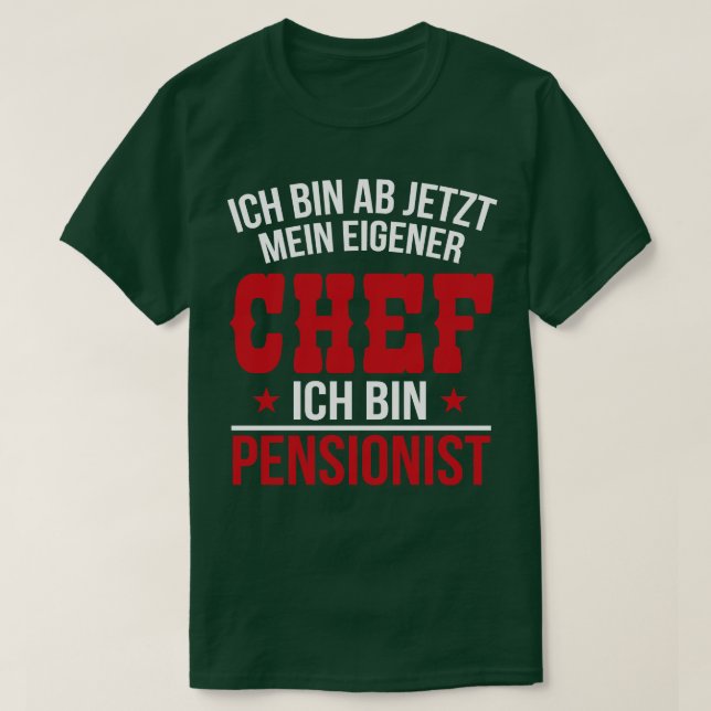 Ich tunna, vit pensionär t shirt (Design framsida)