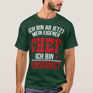 Ich tunna, vit pensionär t shirt
