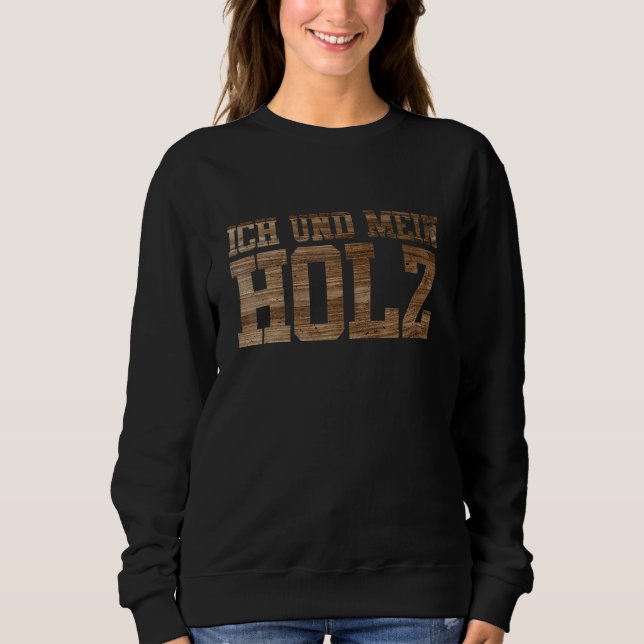 Ich Und Mein Holz Träd Träd Pricker Forest Chainsa T Shirt (Framsida)