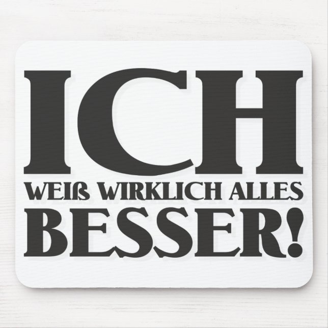 Ich väger vrickallar Besser! Musmatta (Framsidan)