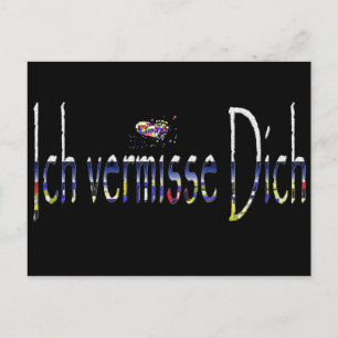 Ich vermisse Dich Vykort