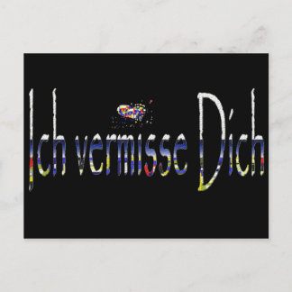 Ich vermisse Dich Vykort
