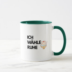 Ich Wähle Ruhe Mug Combo ,Lugn Kaffe Mugg