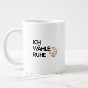 Ich Wähle Ruhe Mug Combo ,Lugn Kaffe Mugg Jumbo Mugg