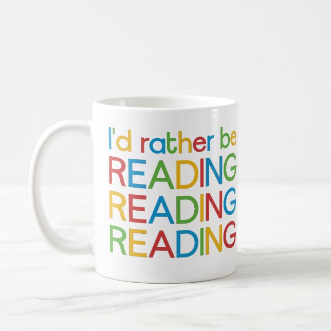 Ich würde lieber lesen – I’d rather be reading Kaffemugg (Vänster)