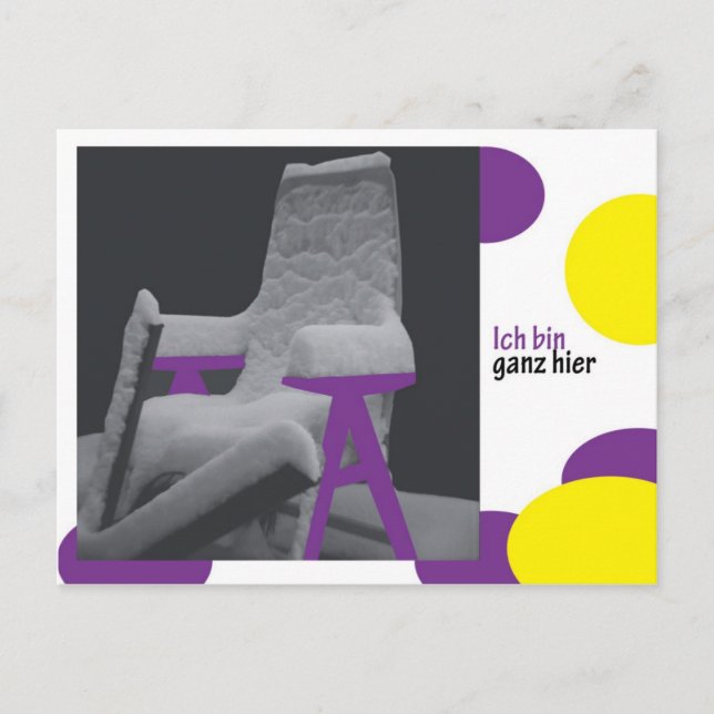 ichbinganzhier vykort (Framsida)