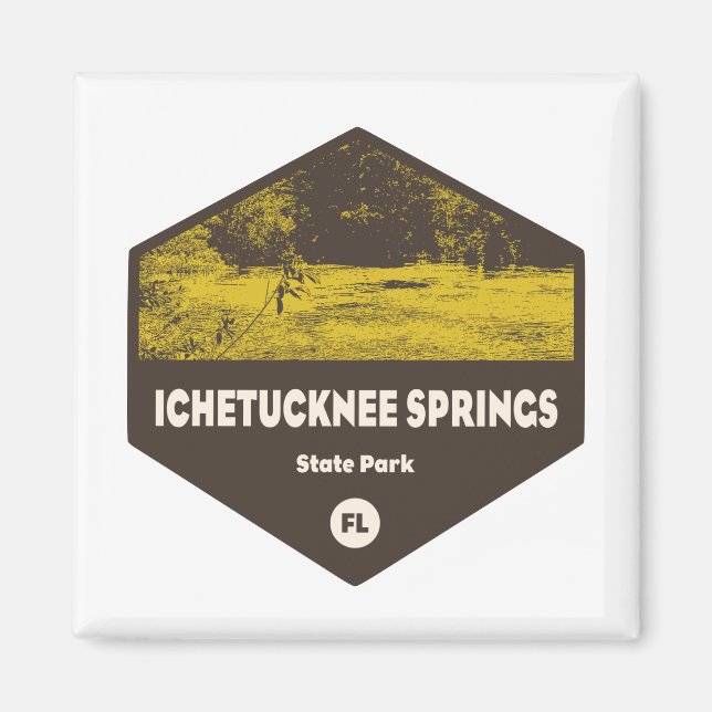 Ichetucknee Vår State Park Florida Magnet (Framsidan)