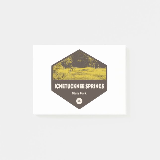 Ichetucknee Vår State Park Florida Post-it Block (Framsida)