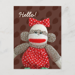 Ichigo Sock monkey Postcards Vykort
