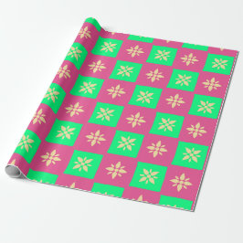Ichimatsu stjärnmönster presentpapper
