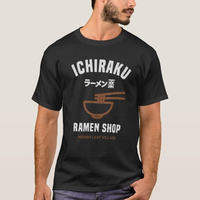 Ichiraku Ramen Shop Gömt Löv Village Japanska A T Shirt (Framsida)