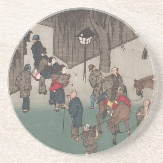 Ichiryusai Hiroshige Underlägg Sandsten (Framsidan)