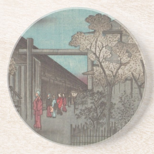 Ichiryusai Hiroshige Underlägg Sandsten (Framsidan)