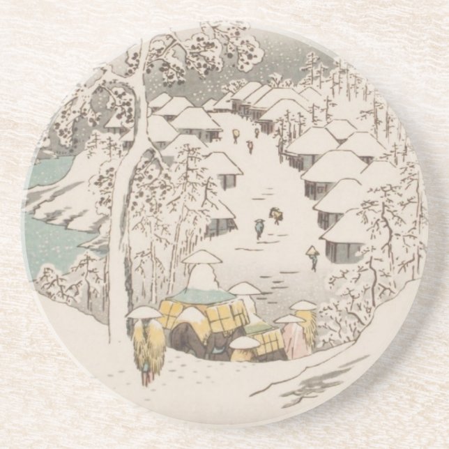 Ichiryusai Hiroshige Underlägg Sandsten (Framsidan)