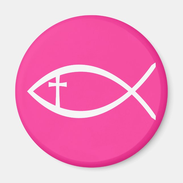 Ichthus Christian Fish Magnet (Framsidan)