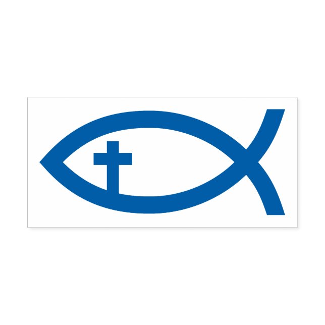 Ichthus | Christian Fish Symbol Självfärgande Stämpel (Design)