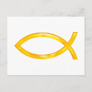 Ichthus - Christian Fish Symbol Vykort