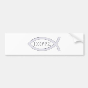 Ichthus - kristet fisksymbol bildekal