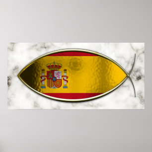 Ichthus - spanjorflagga poster