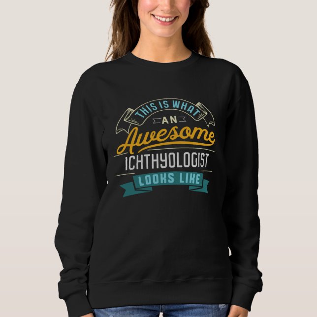 Ichthyologis Awesome Job Occupation Graduation T Shirt (Framsida)